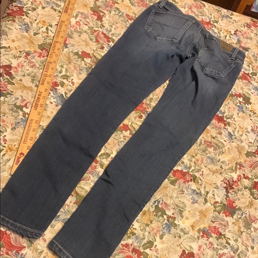 BKE Blue Straight Jeans Stella 25R 25x31 1/2 lightly worn